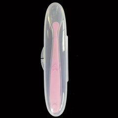 Baby Soft Tip Silicone Spoon with Box Self Feeding Utensils