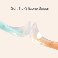 Baby Soft Tip Silicone Spoon with Box Self Feeding Utensils