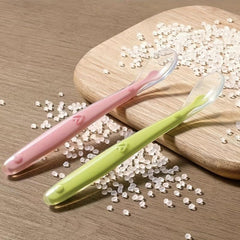 Baby Soft Tip Silicone Spoon with Box Self Feeding Utensils