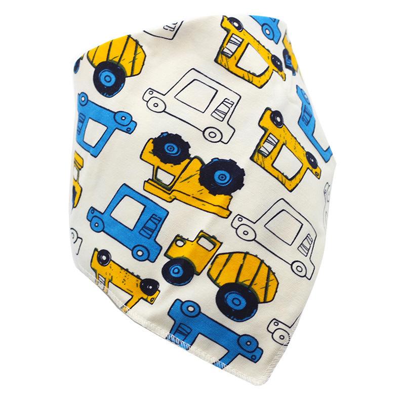 Newborn Feeding Drool Bibs Cotton Triangle Scarf Unisex Baby Teething Bibs