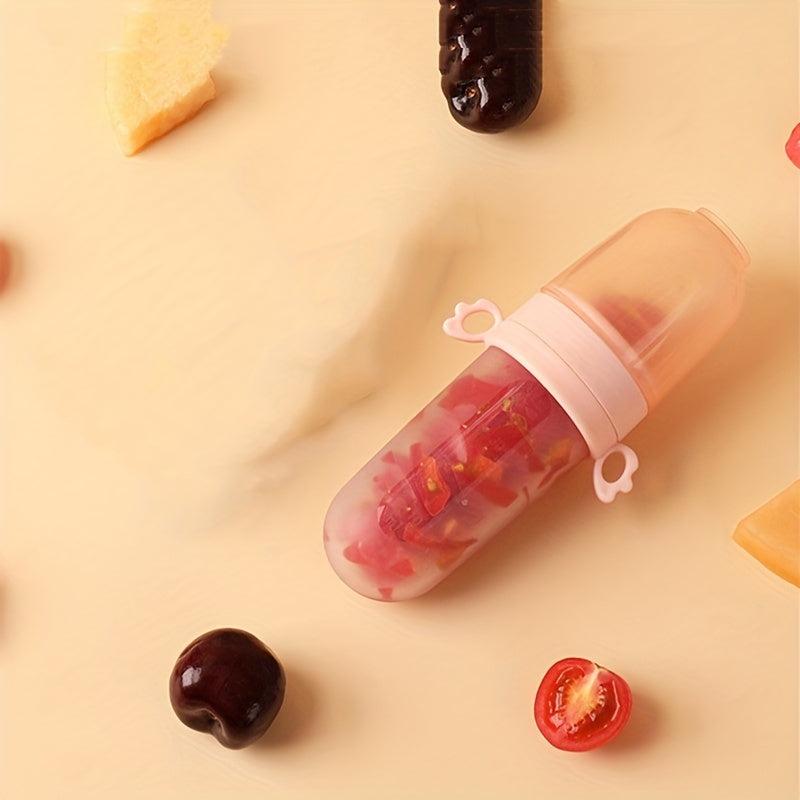 Baby Rice Paste Bottle Fruit Vegetable Bite Bag Silicone Pacifier
