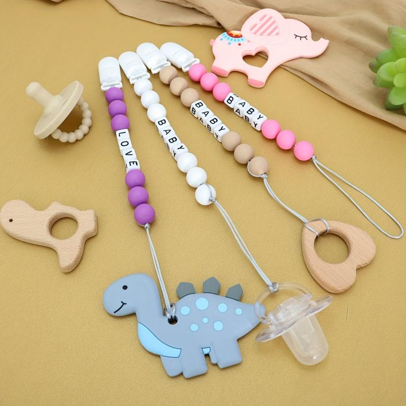 Personalized Dummy Clip for Baby - Customized Baby Pacifier Leash