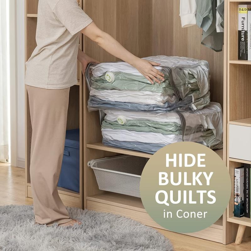 Extra Large 3D Vacuum Storage Bags Up 80% Space