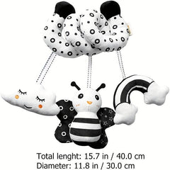 Hanging Toys For Crib Stroller Plush Toy Ladybug Rainbow Owl