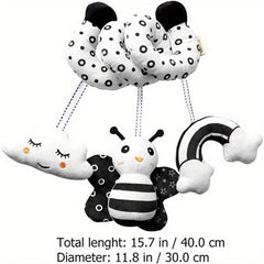 Hanging Toys For Crib Stroller Plush Toy Ladybug Rainbow Owl
