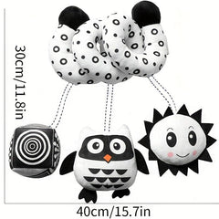 Hanging Toys For Crib Stroller Plush Toy Ladybug Rainbow Owl