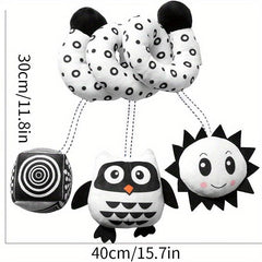 Hanging Toys For Crib Stroller Plush Toy Ladybug Rainbow Owl