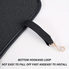 2 Pcs Car Kick Mats PU Leather Backseat Protector with Storage Bags