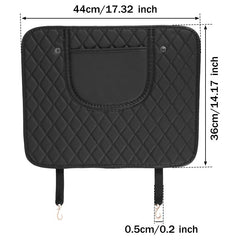 2 Pcs Car Kick Mats PU Leather Backseat Protector with Storage Bags