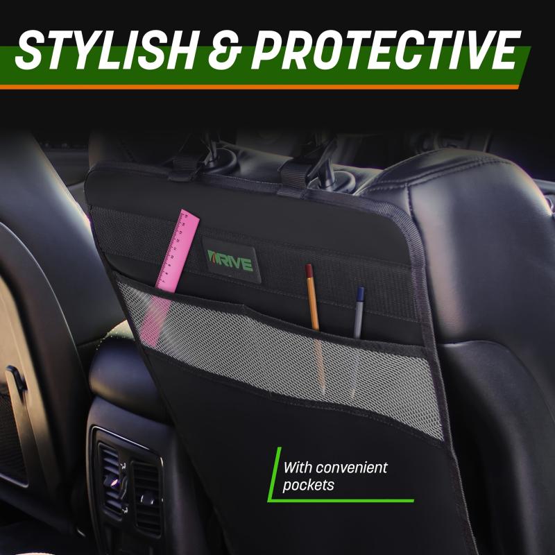 2pcs Car Seat Back Cover Gray