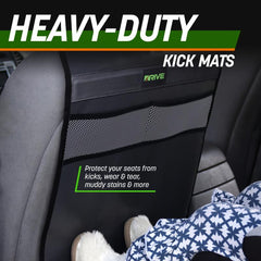 2pcs Car Seat Back Cover Gray
