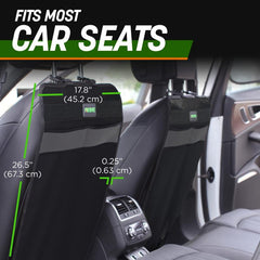 2pcs Car Seat Back Cover Gray