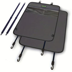 2pcs Car Seat Back Cover Gray