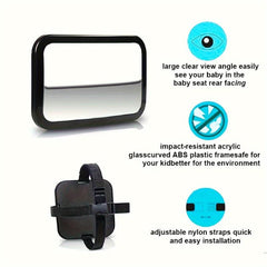 Mirror Seat Car Safety Back View Rear Child Adjustable Wide