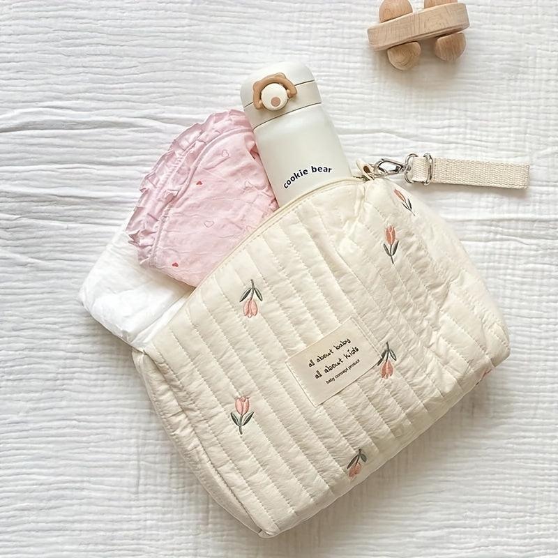 Embroidered Diaper Clutch Bag for Strollers