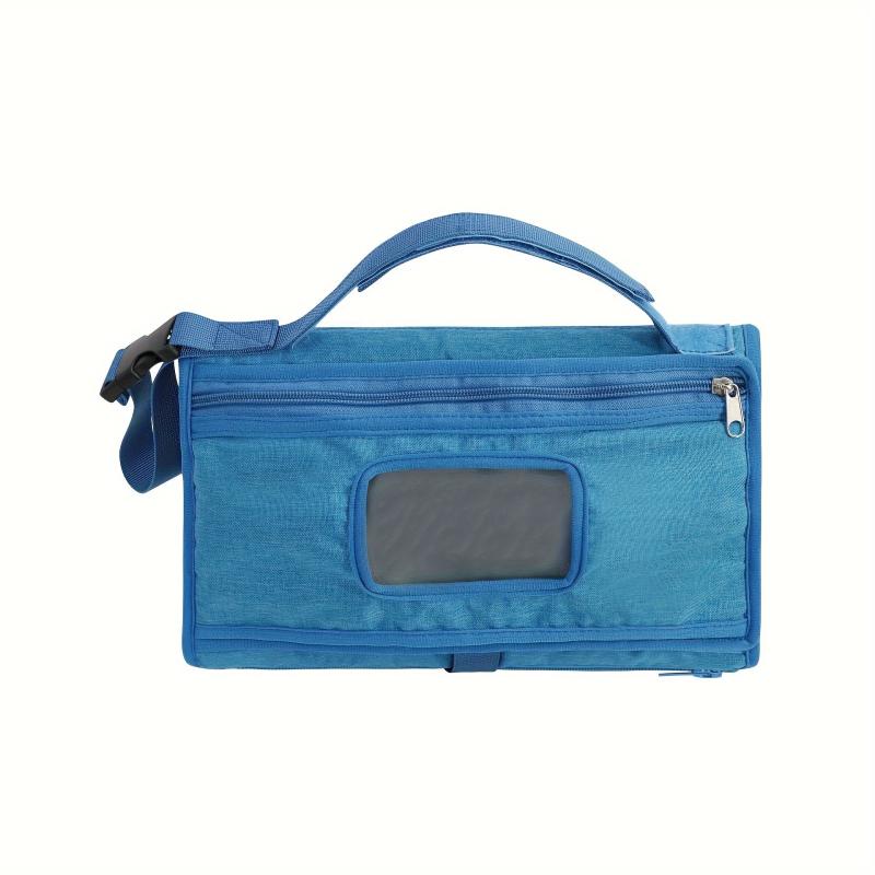 Large Capacity Diaper Changing Pad Waterproof Gray Mommy Bag