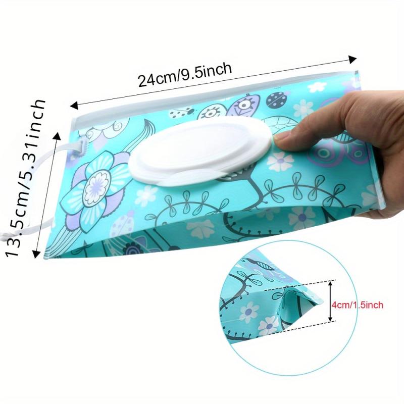 2pcs Reusable Wipes Container Travel Wet Wipe Holder