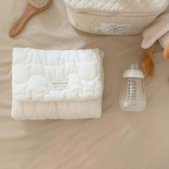Large Stroller Compatible Diaper Bag Cloud Quilted Durable Polyester
