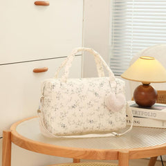 Floral Print Diaper Bag with Large Capacity