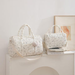 Floral Print Diaper Bag with Large Capacity