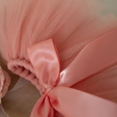 Pink Ballet Skirt & Headband Set for Girls Soft Nylon One Year Old