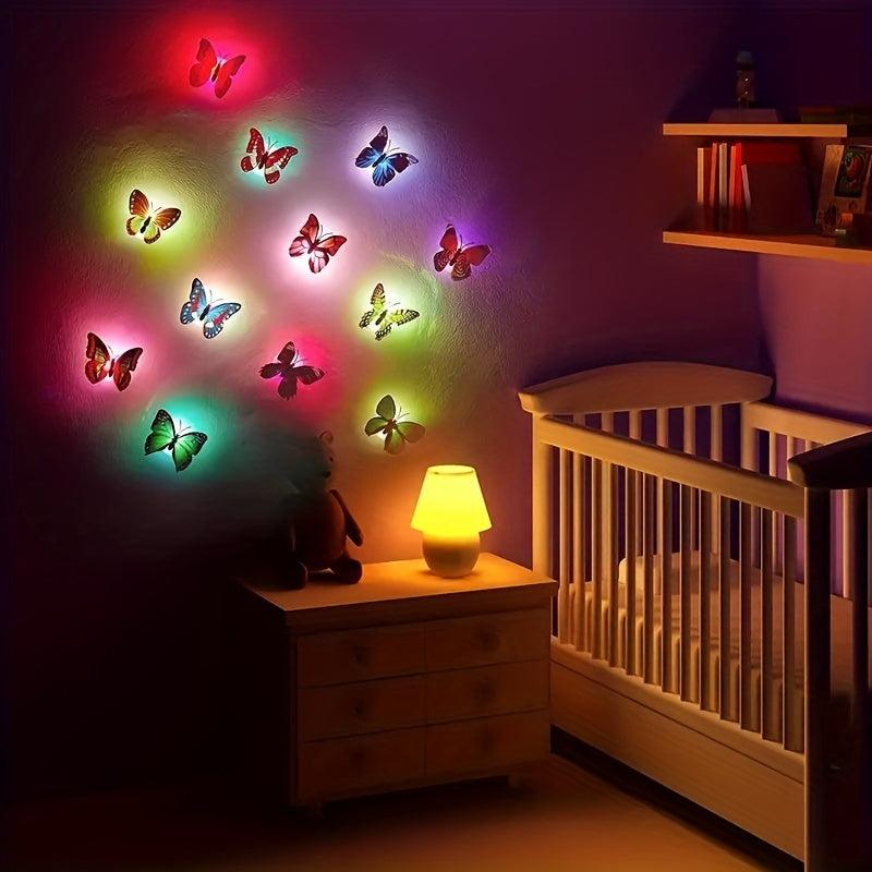 Qicai Xiaolu 3D Butterfly LED Night Light Multicolor Wall Decor