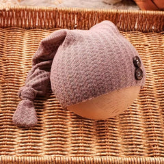 Newborn Houndstooth Knitted Swaddling Set