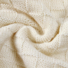 Cozy Kids' Solid Throw Blanket Soft Knit Hand Washable for Autumn & Winter