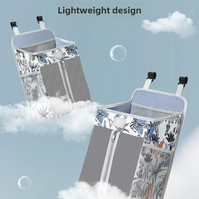 Functional Nursery Organizer Bag Hanging Storage for Diapers Wipes Toys