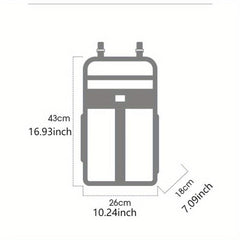Functional Nursery Organizer Bag Hanging Storage for Diapers Wipes Toys