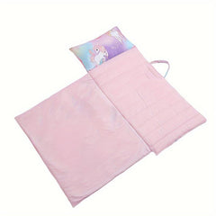 BEEWEED Unicorn Print Nap Mat for Kids 3-6 Years