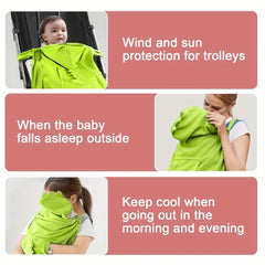 Dinosaur Style Kid's Harness Warm Cloak Front Hug Windproof Cape Stroller Cover