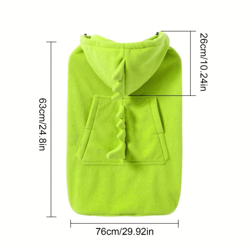 Dinosaur Style Kid's Harness Warm Cloak Front Hug Windproof Cape Stroller Cover