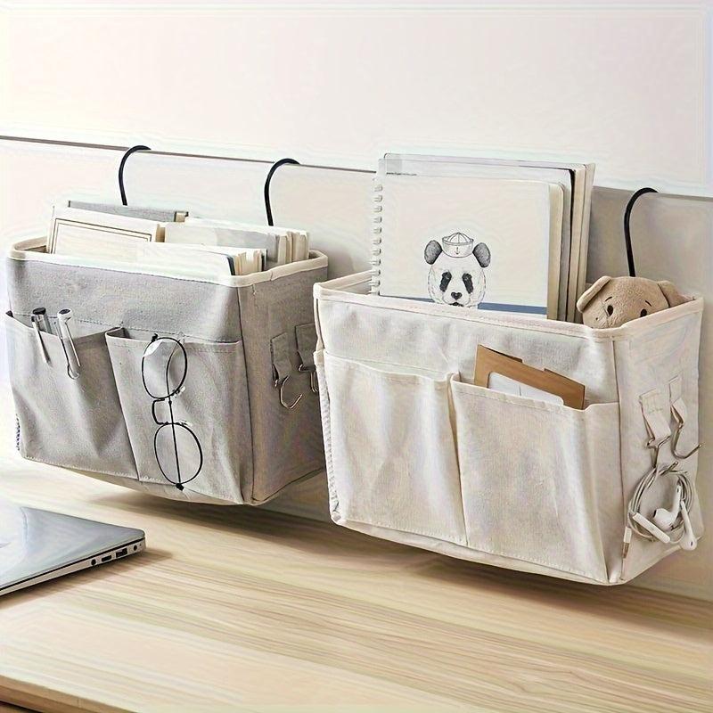 Dorm Bed Hanging Storage Bags & Linen Baskets with Pockets