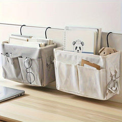 Dorm Bed Hanging Storage Bags & Linen Baskets with Pockets