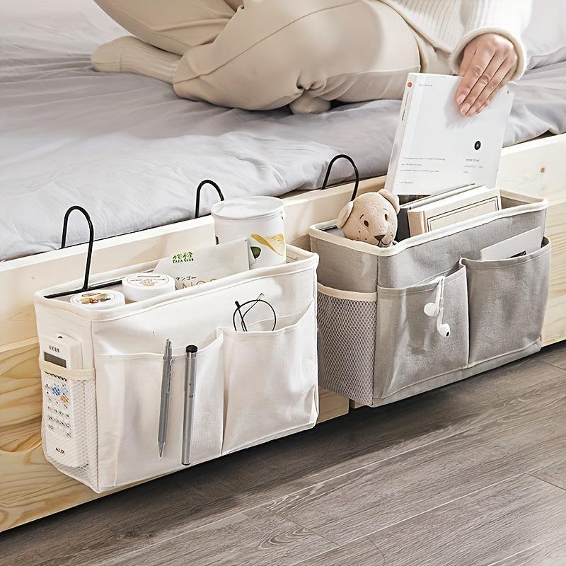 Dorm Bed Hanging Storage Bags & Linen Baskets with Pockets