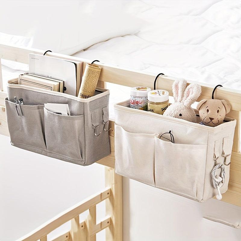 Dorm Bed Hanging Storage Bags & Linen Baskets with Pockets