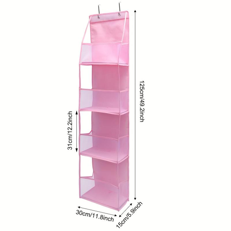 Breathable Over Door Storage Holder 1pc 4 Pockets Bedroom Organize Toys Shoes