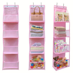 Breathable Over Door Storage Holder 1pc 4 Pockets Bedroom Organize Toys Shoes