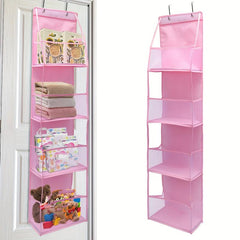 Breathable Over Door Storage Holder 1pc 4 Pockets Bedroom Organize Toys Shoes