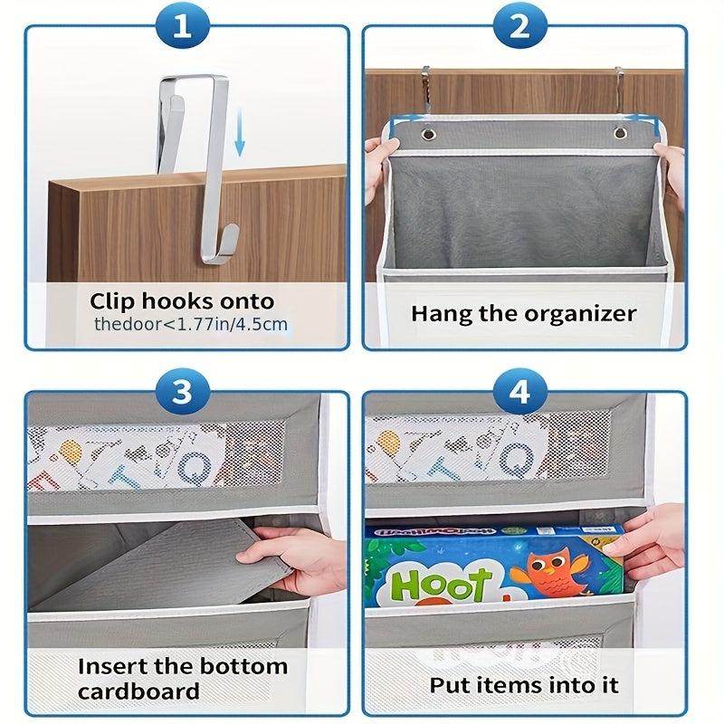 Polyester Pocket Storage Organizer Hanging Door Bin