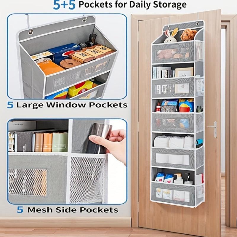 Polyester Pocket Storage Organizer Hanging Door Bin