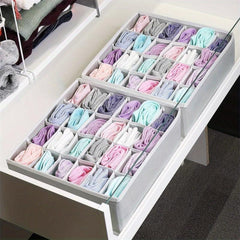 Foldable Fabric Drawer Organizer Divider 24 Grid Closet Storage Box