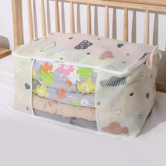 Large Capacity Clothing Storage Bag with Zipper and Viewing Window