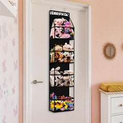 Cow Print Over the Door Organizer with 4 Clear Pockets