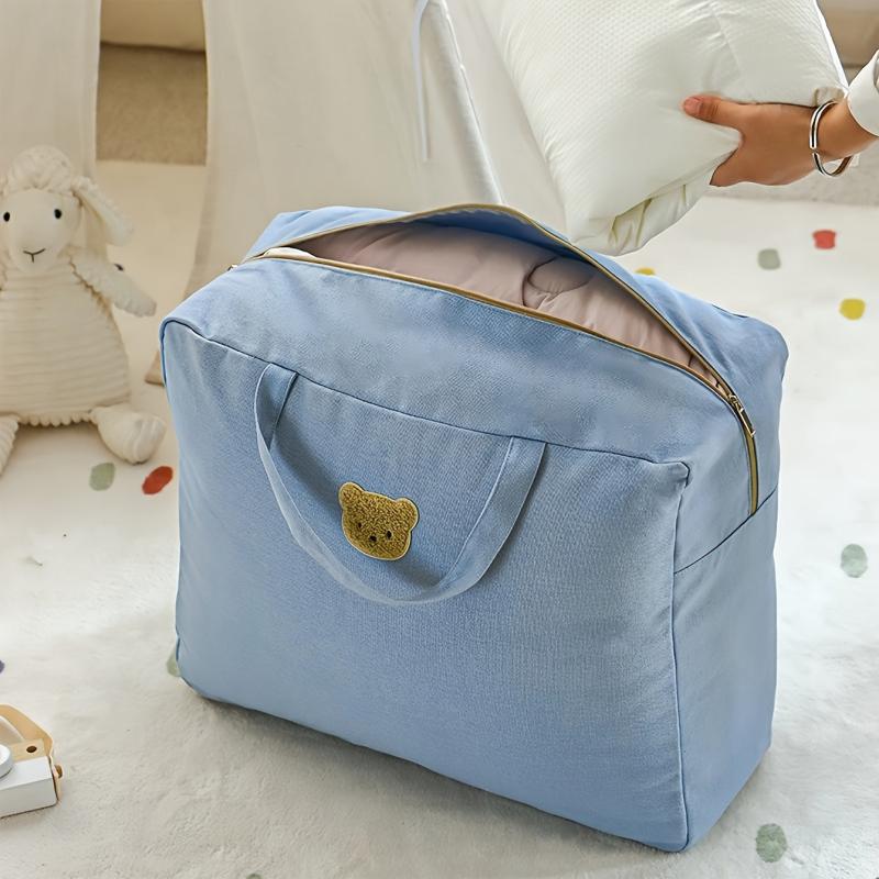 Large Bear Storage Bag Foldable Organizer for Clothes Blankets Quilts Bedding