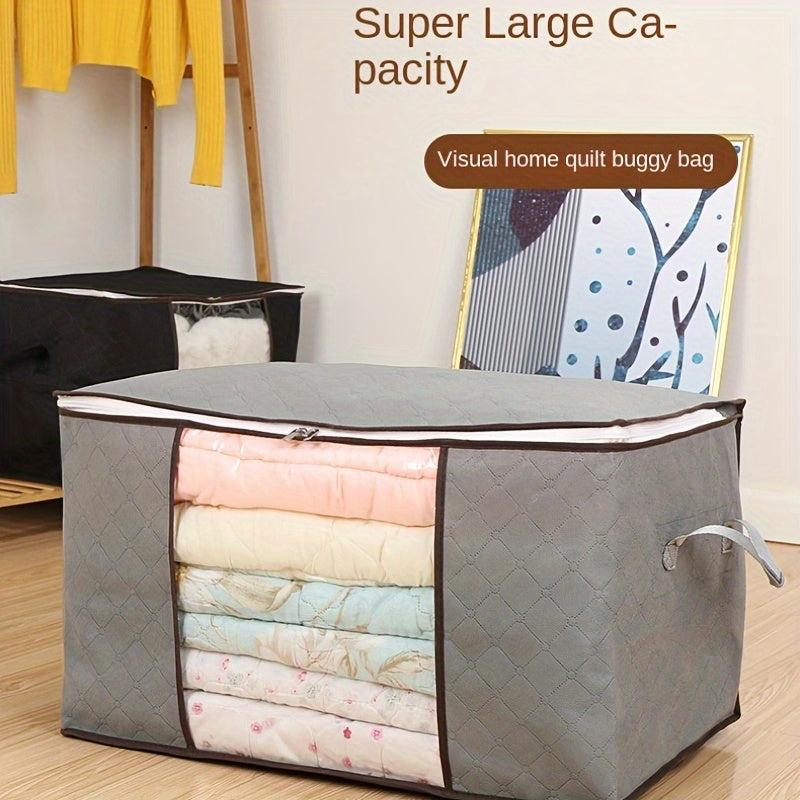 Foldable Large Storage Bag for Bedding Organizer Packing Cube - Quilt Clothes