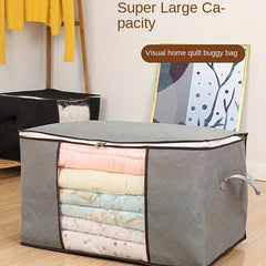 Foldable Large Storage Bag for Bedding Organizer Packing Cube - Quilt Clothes