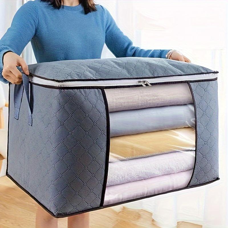 Foldable Large Storage Bag for Bedding Organizer Packing Cube - Quilt Clothes