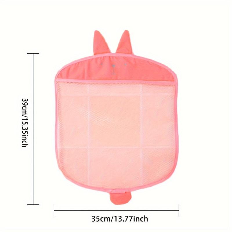 Bath Toy Organizer Cartoon Toy Storage Mesh Net Hanging Bathroom Storage Basket